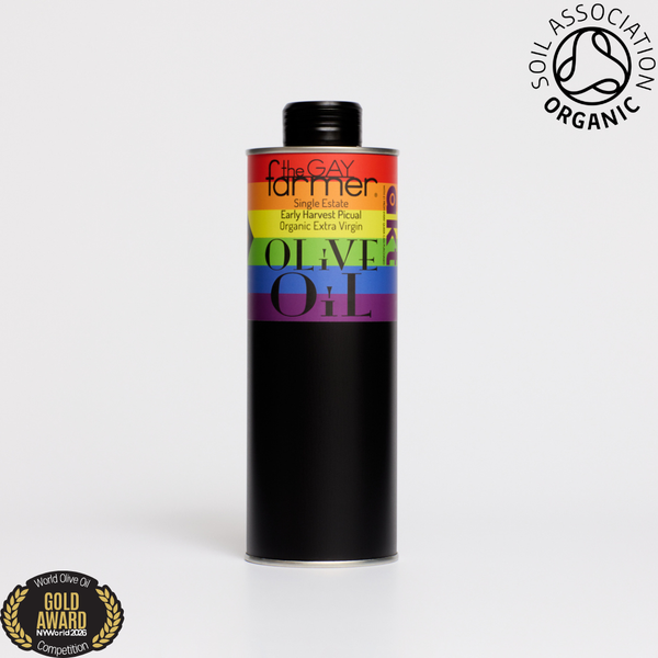 TGF X AKT Early Harvest Picual October 2025 Organic Extra Virgin Olive Oil 500ml. Proudly Supporting AKT with £1 from every can purchased. Free GB mainland delivery with 2 cans or more.